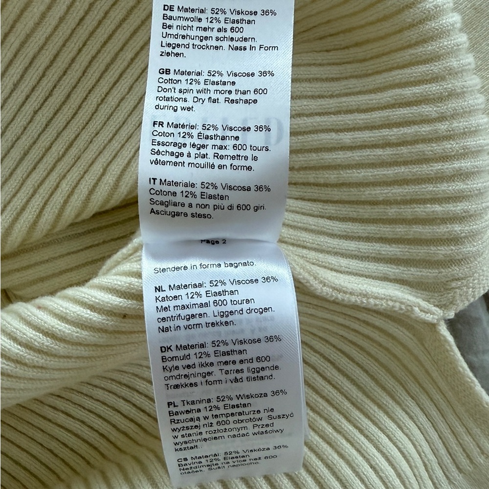 Edited Cream Knit Dress, Size Medium - Picture 8 of 9